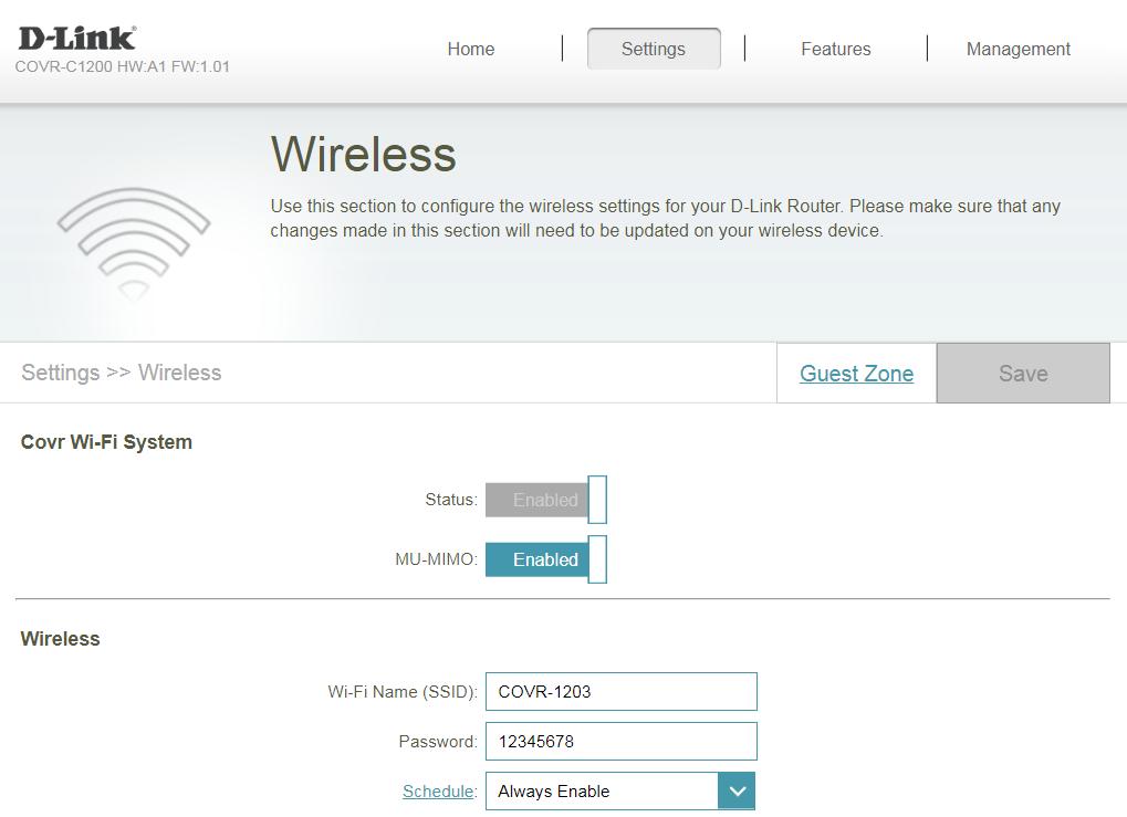 Step 2: In the Wi-Fi name (SSID) field, enter a unique wireless network name. (This is the name you will see when scanning for wireless networks on your computer/wireless device).