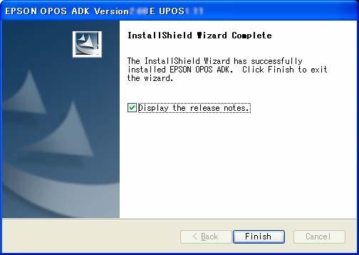 (13) When all the operations are completed, the InstallShield Wizard Complete dialog box is displayed.