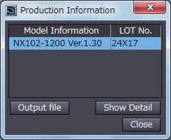 Versions Checking Unit Versions with the Sysmac Studio Checking the Unit Version of a Unit You can use the Production Information while the Sysmac Studio is online to check the unit version of a Unit.