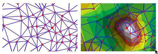 Challenges & Approaches II: Triangular Irregular Networks (TIN) Constructed by triangulaeng a set of points h6p://webhelp.esri.