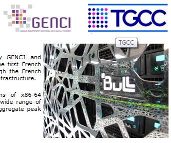 CEA/TGCC-GENCI - #25 Bull Bullx B510, Intel Sandy Bridge 77184 cores Mellanox end-to-end FDR InfiniBand