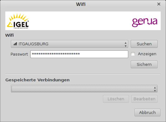 WiFi Configuration Menu path: Setup > Network > VPN > GeNUCard In this dialog, you can configure how the GeNUCard connects to wireless networks.