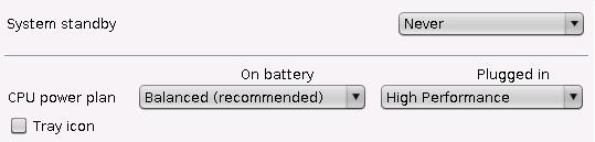 Low battery level (percentage) Low battery action Low command Here you can configure the battery level percentage below which the battery level is regarded as low.