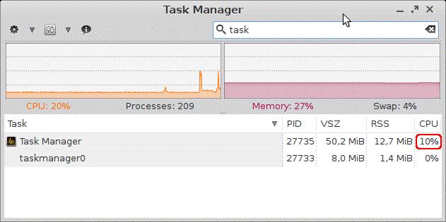 6.12.1. Using the Task Manager The following section explains how to use the Task Manager. Launch the Task Manager function. The launch options are described under Task Manager (page 69).