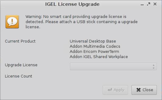 Figure 30: Firmware license upgrade 6.25.