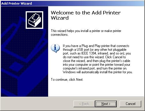 3. Double-press Add Printer. The Add Printer wizard appears. 4. Follow the instructions in the wizard to install the printer.