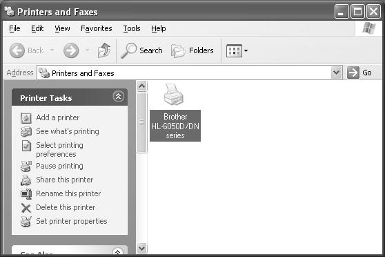 Setting Up Your Printer 1 Click Start and then Printers and Faxes.