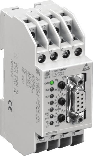 analogue input module IL 8 - Data sheet emergency stop monitor BH 9 - Data sheet power supply IR 9 - Data sheet text display EQ 97 IL IN Approvals and