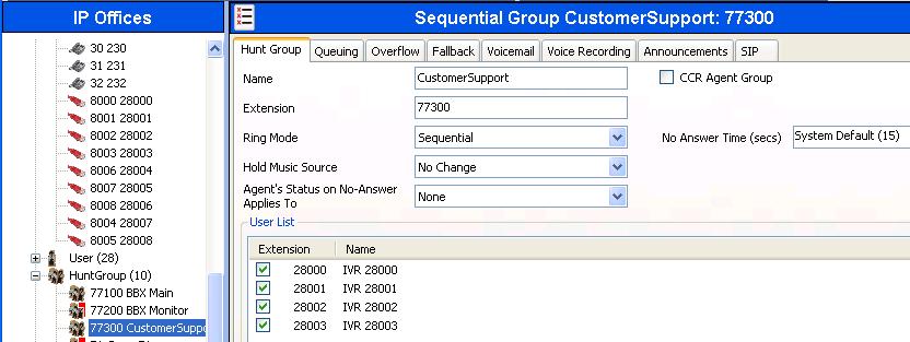 5.6.3. Administer Transfer Hunt Group From the configuration tree in the left pane, right-click on HuntGroup and select New from the pop-up list to add a new hunt group.