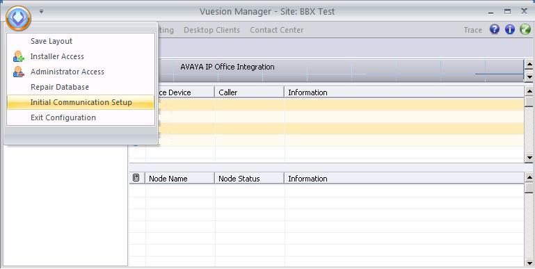 6.5. Administer Communication Settings The Vuesion Manager