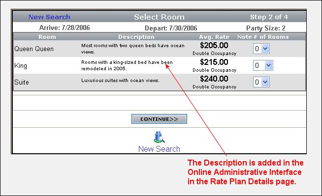 i In order for a rate plan/unit type and corresponding rate names to be available for online guests via the RezStream Booking Engine, enter a checkmark in the Bookable field in the Rate Names table.