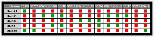 Professional Red & Green Squares The Professional Red & Green Squares calendar can also be used as a starting point for designing your