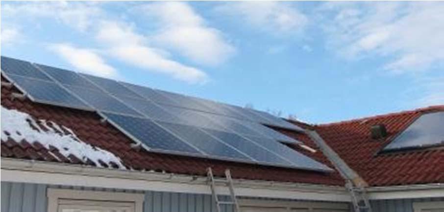 sqm solar panels on garage roof, Nov 2012 Generated