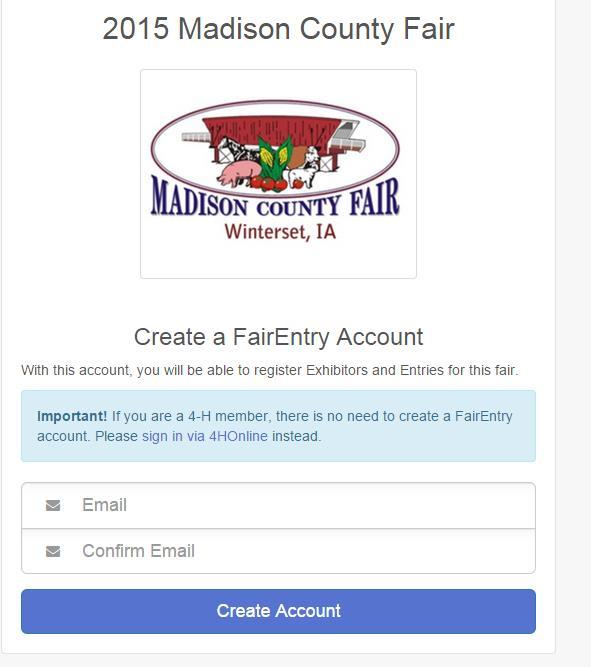 Click Not in 4-H and Need a Fair Entry Account? 3.