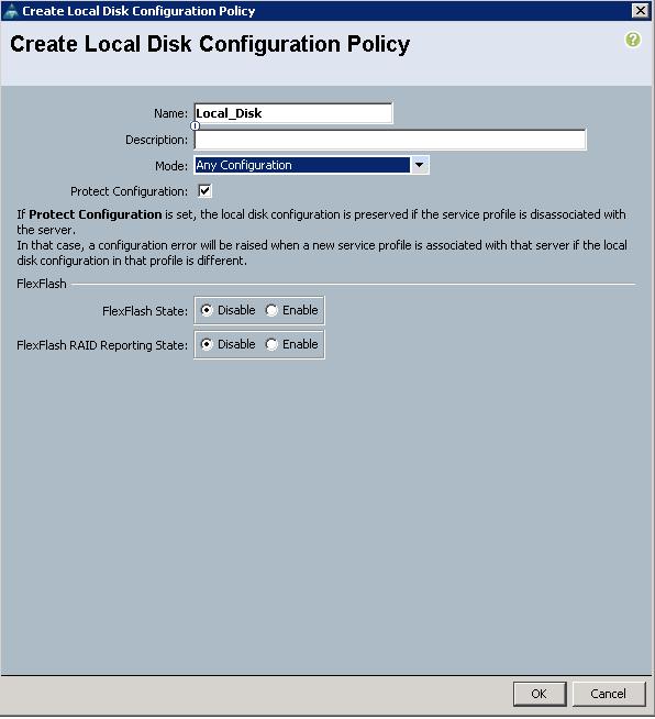 Protect Configuration An EXTREMELY IMPORTANT configuration item in the Local Disk policy is Protect Configuration.