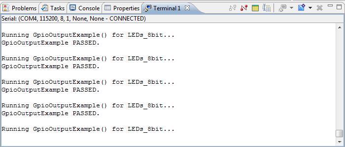 Integrating Fabric on the Zynq Extensible Processing Platform Lab Workbook Figure 2-30: XMD Console (2) Figure 2-31: Viewing in Terminal after Running the Program 4-1-11.