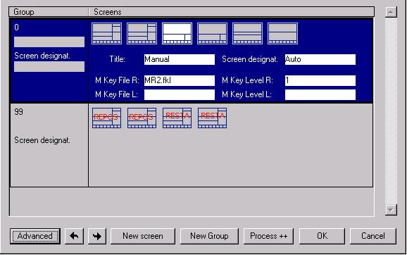 5-2 Configuration of NC Screen and Header (MTC 200) NC Screen 5.