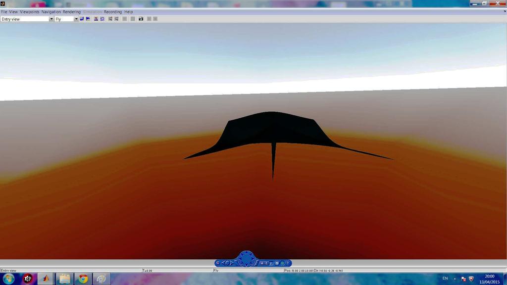 virtual reality scene is shown for the same function in Figures (4 and 5).