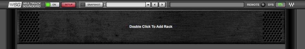 2.3 Add Empty Racks A Rack is a chain of plug-ins used to process an audio signal, whether mono, stereo, or mono-tostereo.