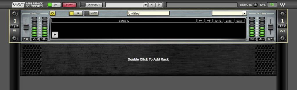 You may decide later to change a Rack s input from mono to stereo, or to mono-tostereo. Use the Switch Rack Channels pulldown to modify the input and/or output.