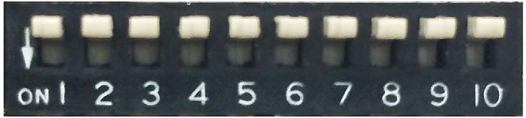 DIP Switch Settings OFF ON ON : OFF : PIN ON ( ) OFF( )