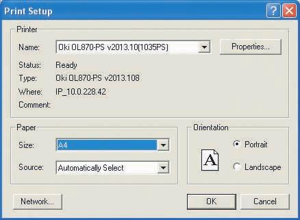 6.2 Printing Displayed Waveforms Procedure Setting Up the Print Format Select File > Print Format to display the Print Format dialog