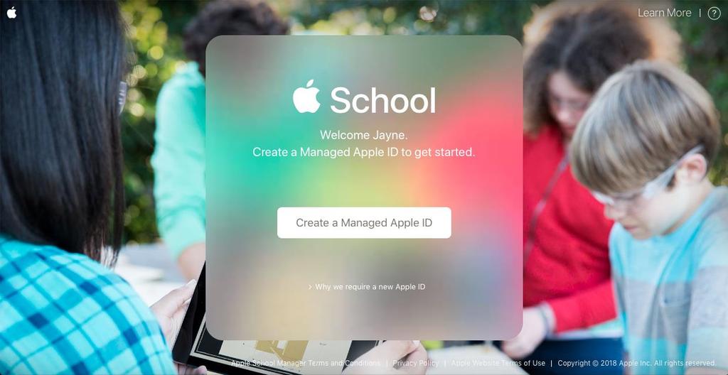 Please ensure that the verification contact confirms the schools Apple enrolment.