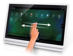 Dual Point Optical Touch for Intuitive Operation The SD-A245smart display client is equipped with Dual Point Optical Touch technology that enables users to enjoy a responsive, tablet-like