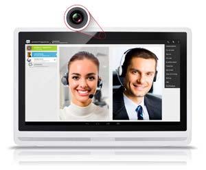 Users can also utilize the webcam when the SD-A245 is connected as an external display to a PC, notebook, or tablet.