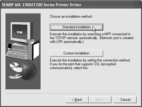 INSTALLING THE PRINTER DRIVER / PC-FAX DRIVER 1 2 Insert the "Software CD-ROM" into your computer's CD-ROM drive.