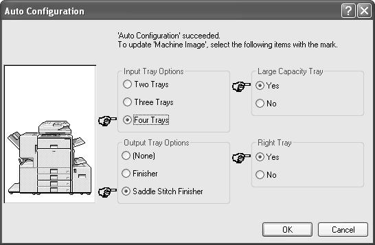 INSTALLING THE PRINTER DRIVER / PC-FAX DRIVER 5 Configure the image of the machine.