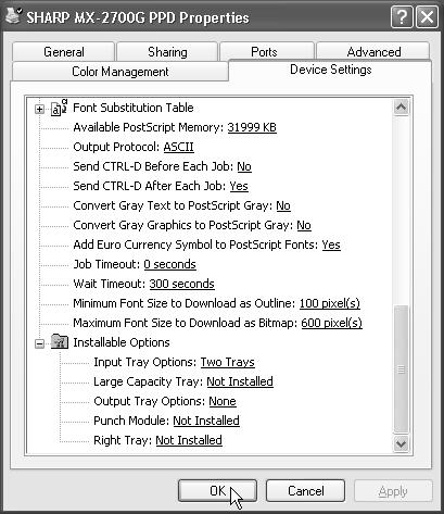 INSTALLING THE PRINTER DRIVER / PC-FAX DRIVER When the PPD driver is installed 1 Click the [start] button and then click [Printers and Faxes].