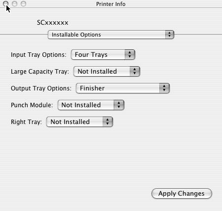 (2) Click the machine's model name. The machine's model name usually appears as [SCxxxxxx]. ("xxxxxx" is a sequence of characters that varies depending on your model.) (3) Select [Auto Select].