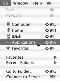 MAC OS X (v10.2.8) 11 Select [Applications] from the [Go] menu. 15 Configure the printer driver. (1) (2) (3) 12 13 14 Double-click the [Utilities] folder.