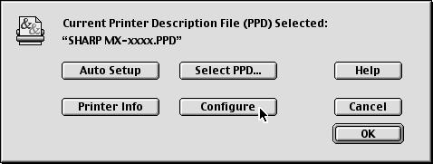 and you return to the "Chooser" dialog box, follow these steps to select the PPD file manually.