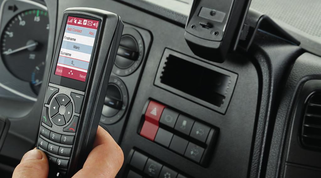 Additional functions offering more than just telephony Professional features with Wow-Effect From car phone to telematics platform 6 digital inputs