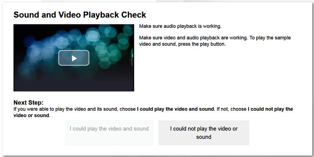 Signing in to the Student Testing Site Ensure that the audio on the device is not muted.