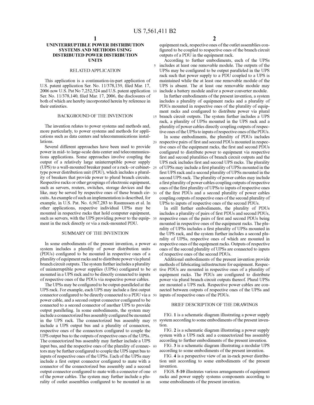 1. UNINTERRUPTIBLE POWER DISTRIBUTION SYSTEMS AND METHODS USING DISTRIBUTED POWER DISTRIBUTION UNITS RELATED APPLICATION This application is a continuation-in-part application of U.S. patent application Ser.