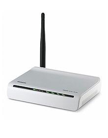 Thanks to data transfer speeds of up to 54 Mbps and integrated firewall features, this high-quality Gigaset router lets you safely surf the internet from virtually anywhere in