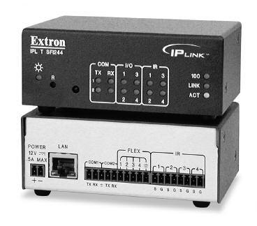 IP LINK IPL T F24 & IPL T FI244 ETHERNET CONTROL INTERFACE Two serial ports Four Flex I/O ports Four ports (IPL T FI244) learning capabilities (IPL T FI244) Integrated Web server with 1.