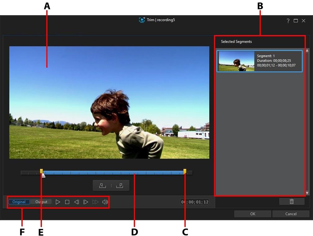 Editing Recorded Video Clips Trimming Video Clips Use the trim functions to remove unwanted portions from the beginning and/or ends of a video clip.