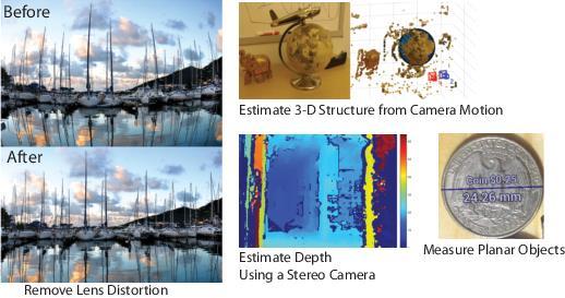 Geometric camera calibration, also referred to as camera resectioning, estimates the parameters of a lens and image sensor of an image or video camera.