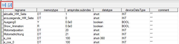 The tags present in the exported document are listed in the tag dictionary from where they can be directly added to the