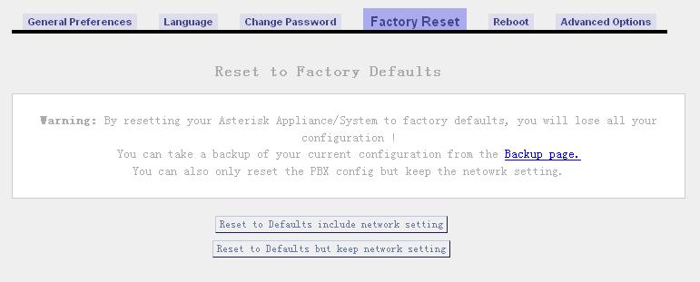 Please click on Reset to Defaults button to recover to default factory setting, then click on Apply