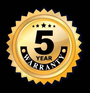 LIMITED FIVE YEAR WARRANTY The equipment is warranted for five years from date of purchase from Attero Tech, LLC against defects in materials or workmanship.