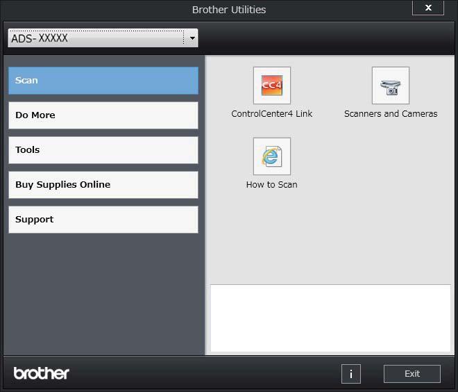 General Information Accessing Brother Utilities (Windows ) 1 Brother Utilities is an application launcher that offers convenient access to all Brother applications installed on your computer.