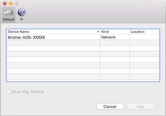 Prepare Your Network for Scanning with Your Computer 4 Select your machine from the list, and then click Add.