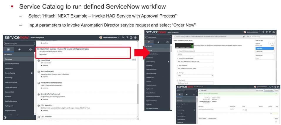 Instructor Demo on ServiceNow Integration To minimize the time required to connect each student to ServiceNow, our instructor will show how HAD provides a ServiceNow Export Set that enables simple