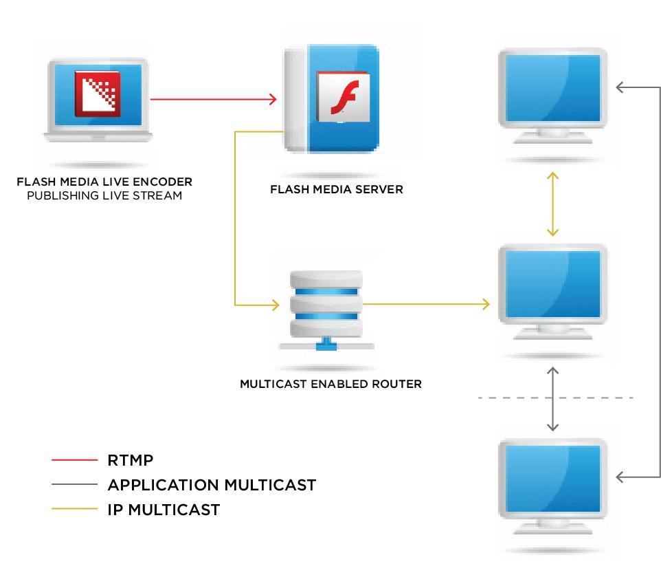 IP multicast, also referred to as native multicast, is a hardware-based approach that requires routers with multicast-enabled software.