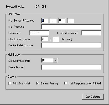 Internet Printing Tab BiAdmin The Internet Printing feature allows you to send print jobs to the LevelOne Printer Server using Internet E-mail.